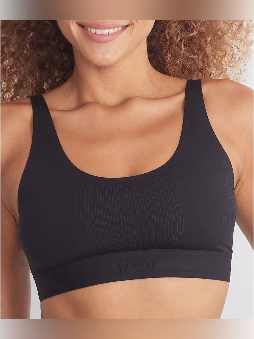 NWOT Wolford Beauty Scoop Seamless Ribbed Black Bralette Size XS